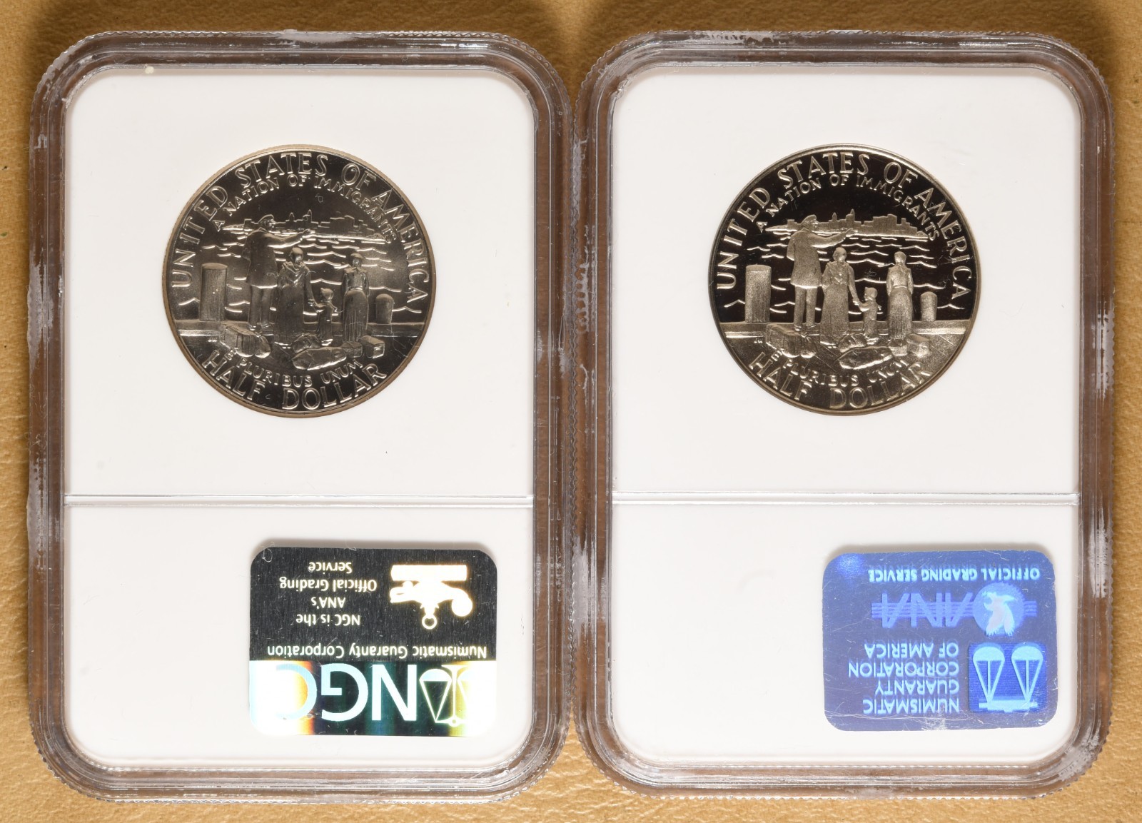 1986 Unc & Proof Statue of Liberty Commemorative Half Dollars NGC MS69 & PF69