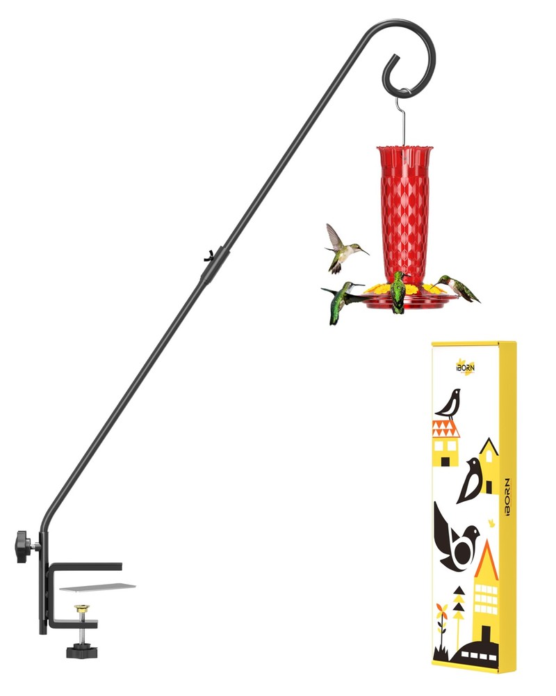 Deck Hook for Bird Feeder, Hummingbird Feeder Hanger for Deck Railing, Heavy ...