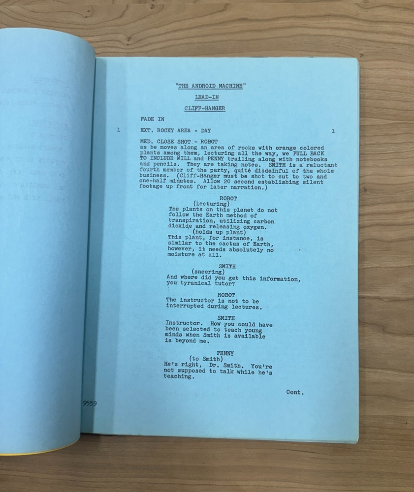 1966 Lost in Space "The Android Machine" Sci Fi TV Irwin Allen Production Script