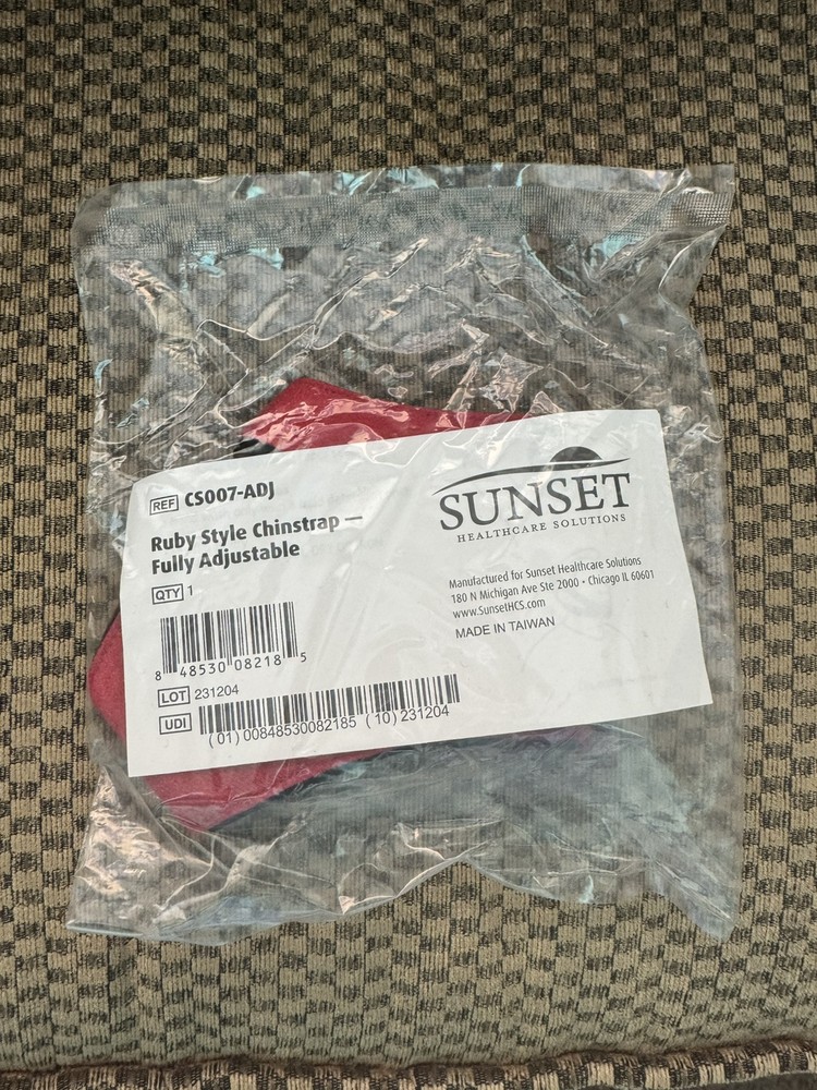 c pap chin strap Sunset Ruby style Size Regular
