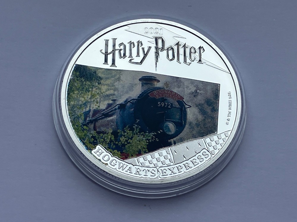 2021 SAMOA SILVER PLATED HALF DOLLAR HARRY POTTER ~ HOGWARTS EXPRESS