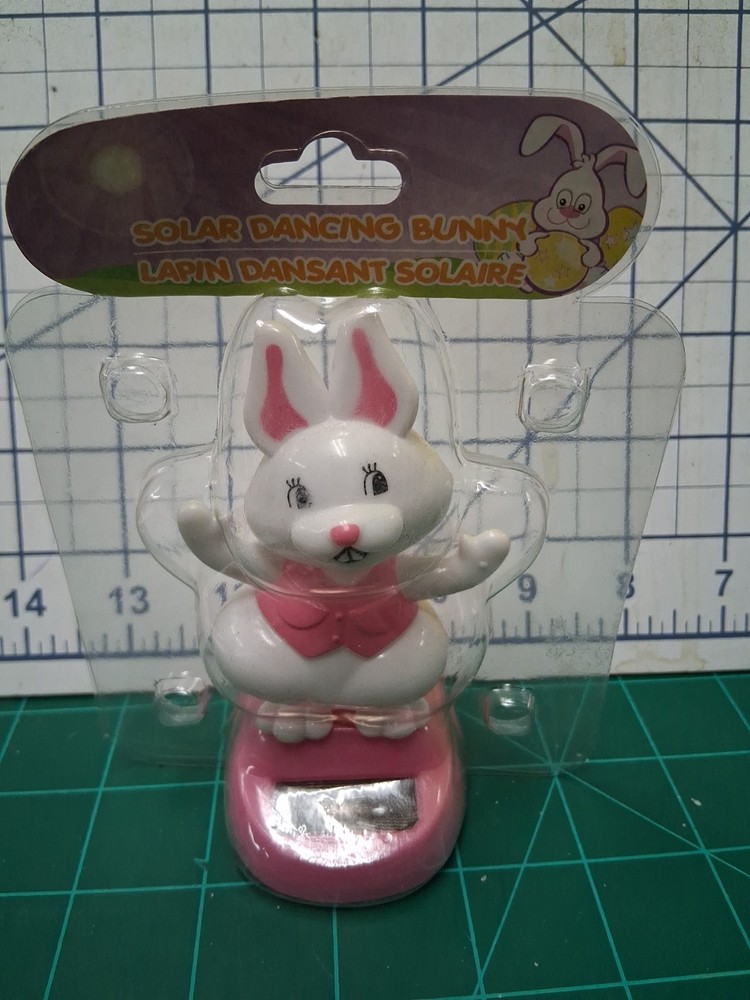 Solar Dancing Bunny Pink new in package Easter Spring  A8