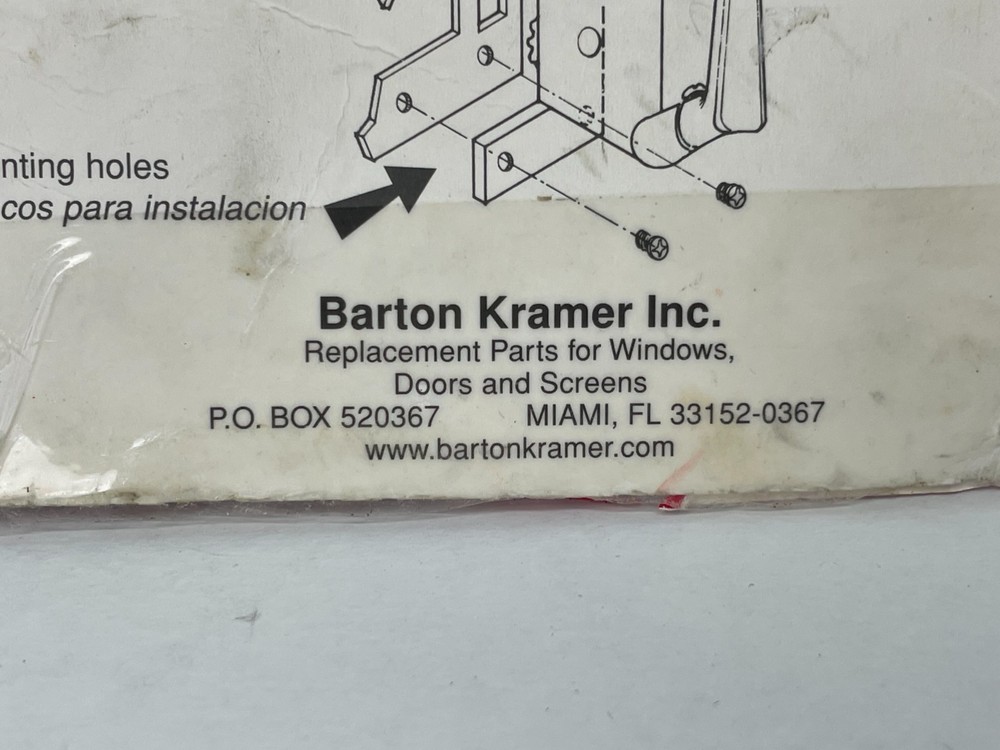 New Barton Kramer Keller-Air Control Silver Awning Window Operator 231