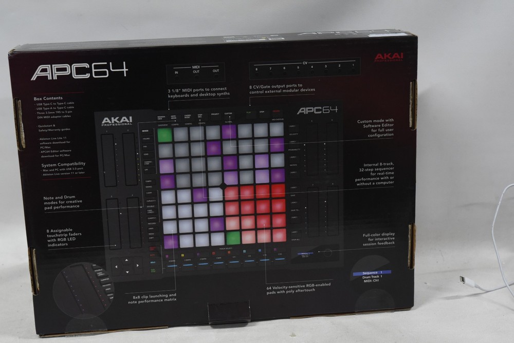 AKAI Professional APC64 Ableton MIDI Controller with Sequencer & Touchstrips