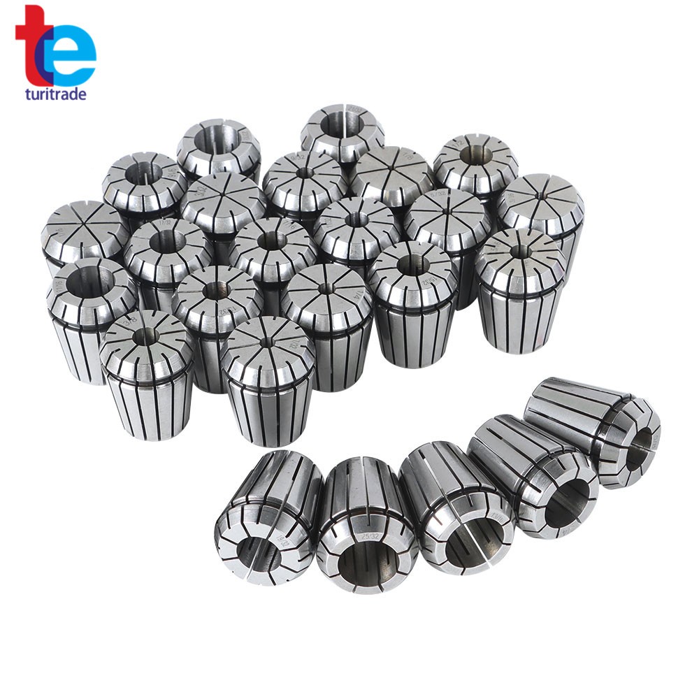 25 Pack Collet Set ER32 Collet Chuck 1/16 inch-3/4 inch Holder Spring Collet Set
