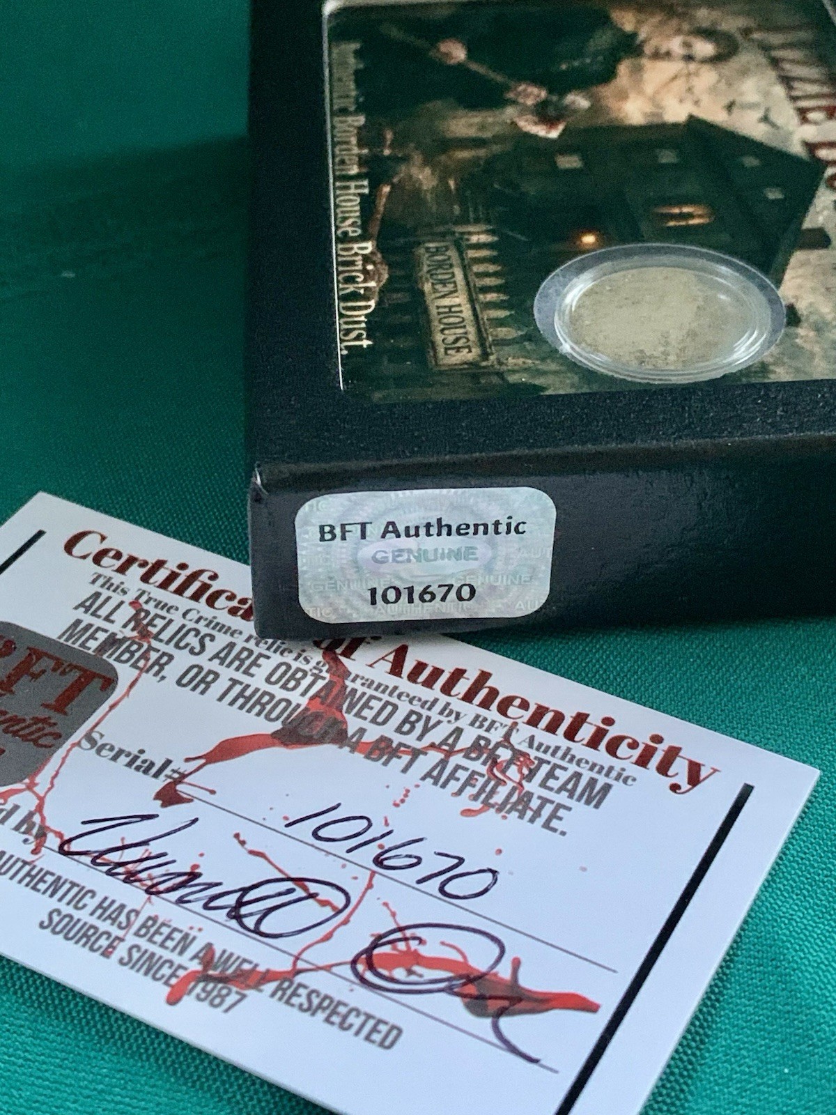 Lizzie Borden House Authentic Basement Relic Brick Dust