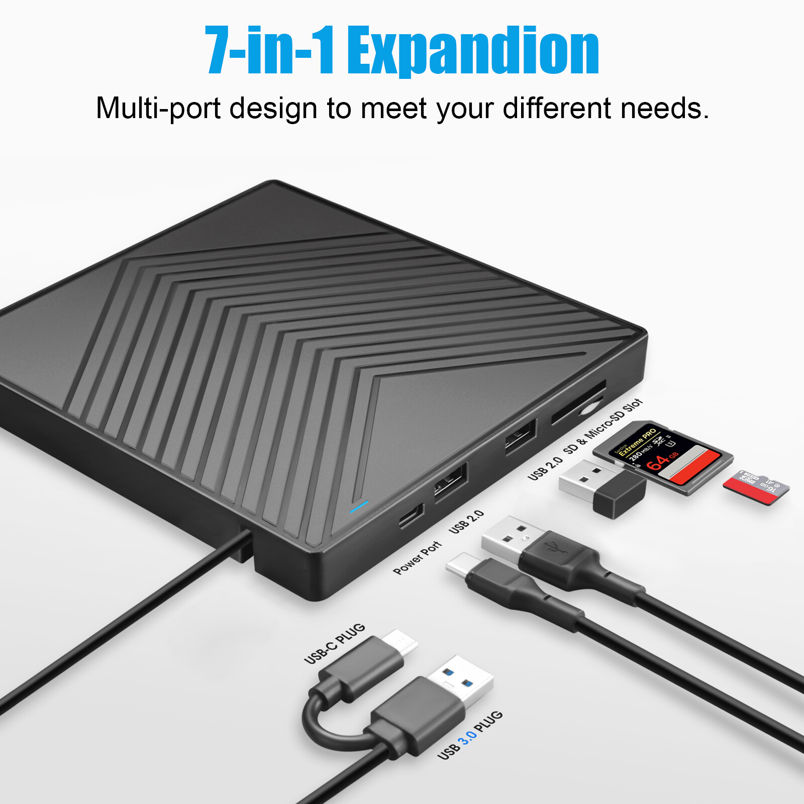 External CD DVD Drive for PC Laptop Windows 11 10 USB 3.0 Burner Reader Writer