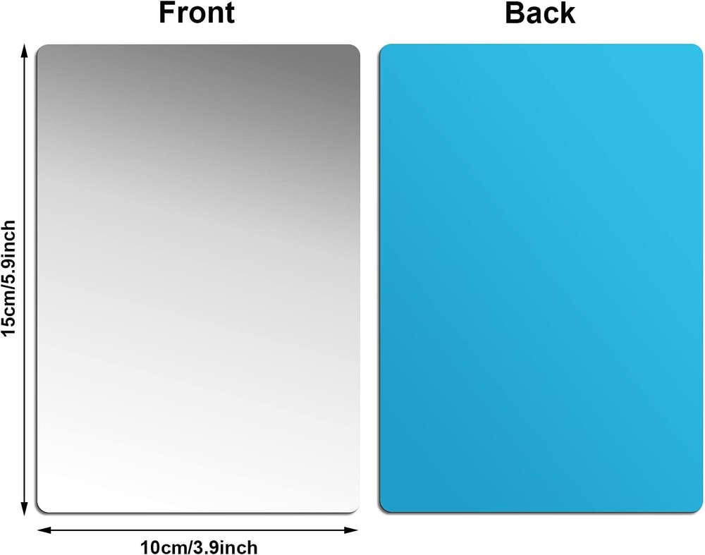 Shatterproof plastic mirror surface, double-sided protective film reflector