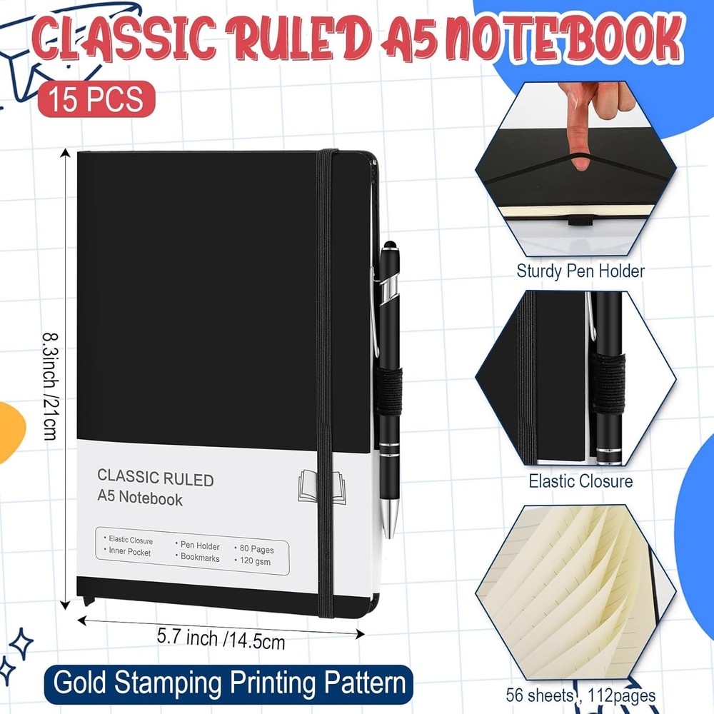 Journal Notebook Bulk A5 Notebook Classic Journal Set
