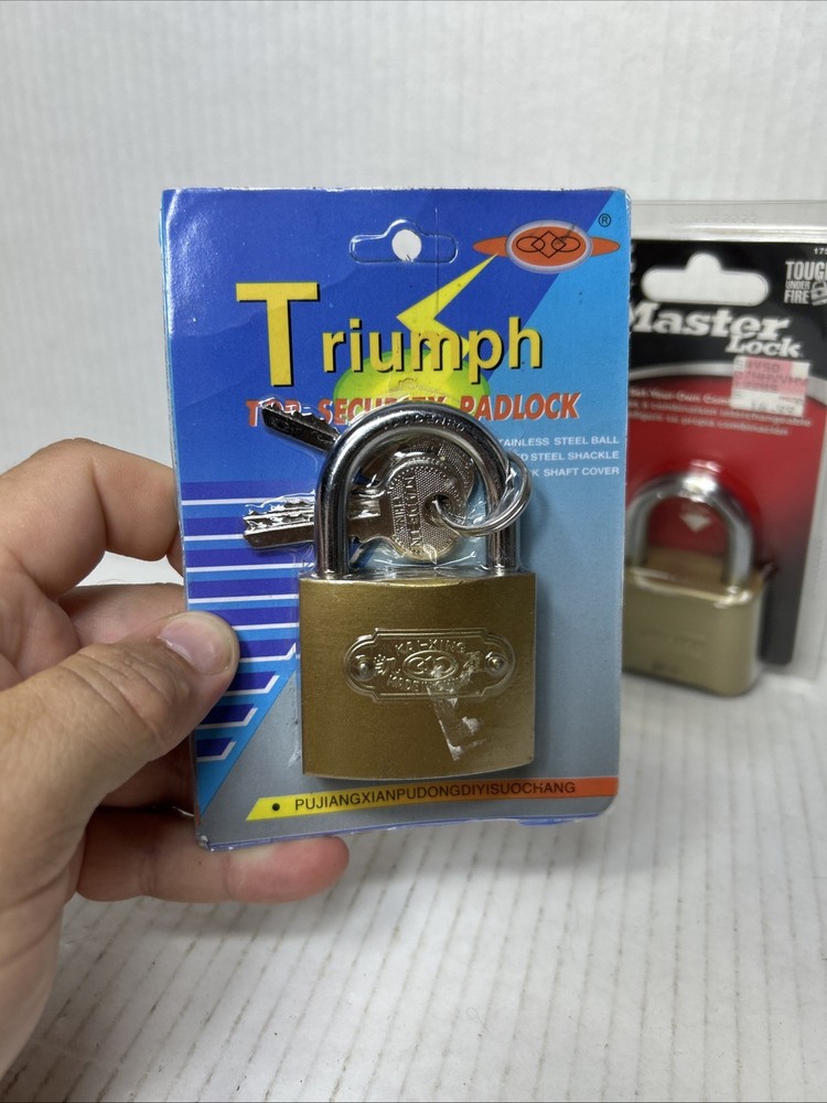 Master Lock Resettable Locking Combination Padlock 175D & Bonus Padlock