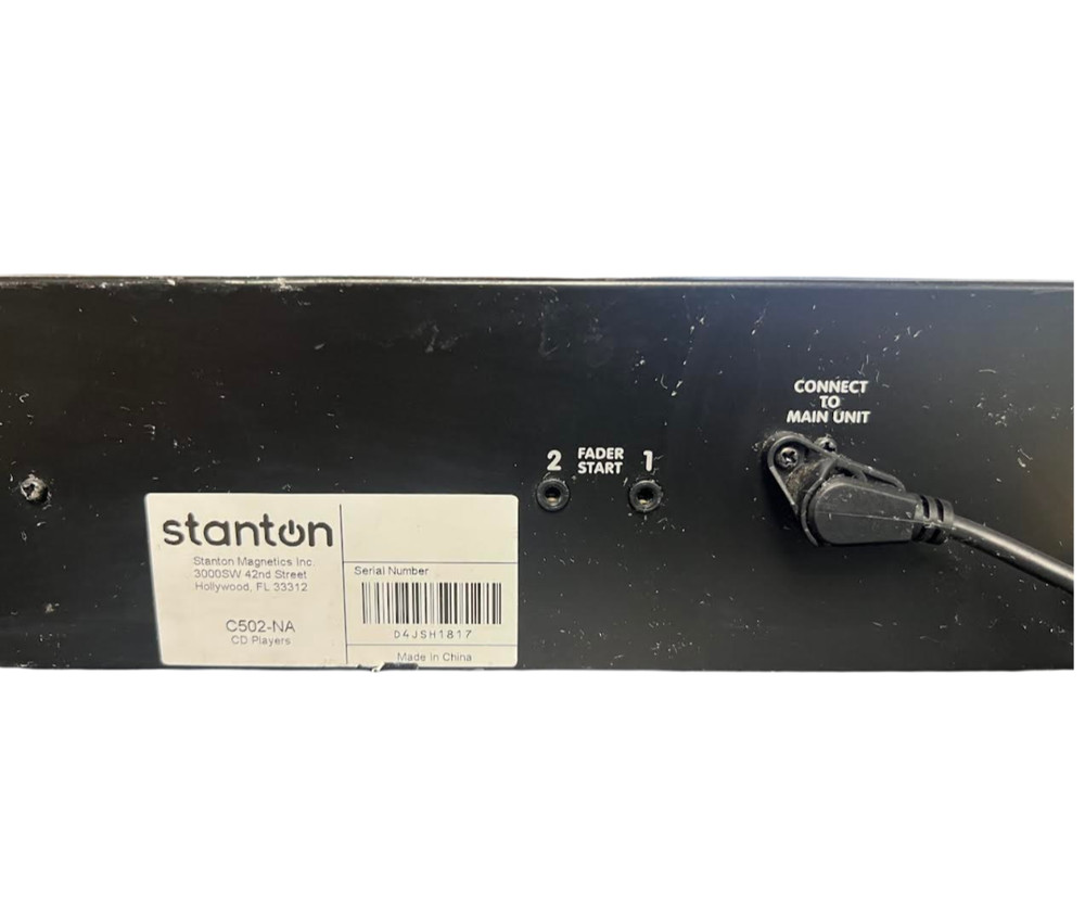 Stanton C.502 Dual Rackmount Digital Plays MP3 Cds (NOT TESTED)