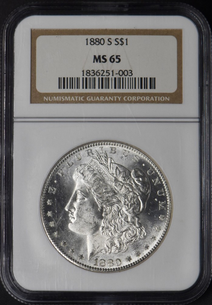 1880-S Morgan Silver Dollar - NGC MS65 - ✪COINGIANTS✪