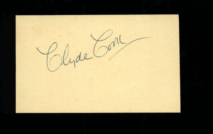 Clyde Cook D.1984 Actor Signed Cut