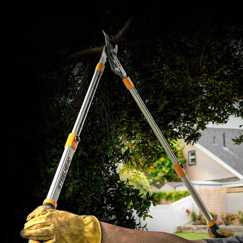 Extendable Handles Bypass Lopper Pruner Tree Limb & Branch Trimming Cutting Tool