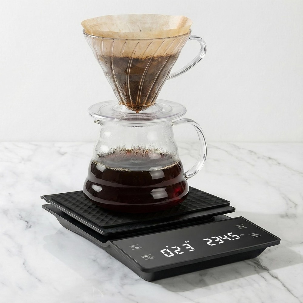 Coffee Scale with Timer, 3kg/0.1g High Precision Espresso Scale, Digital Kitc...