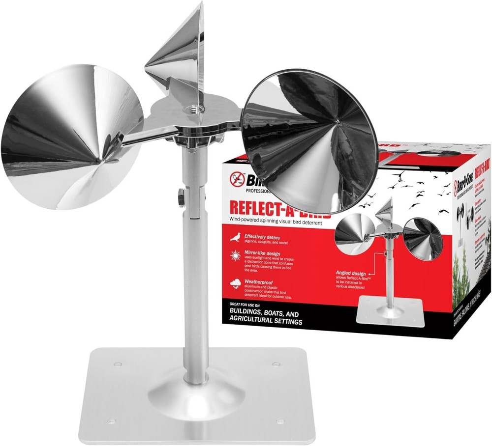 Weatherproof Reflect-A-Bird Deterrent - Bird Control Spinner