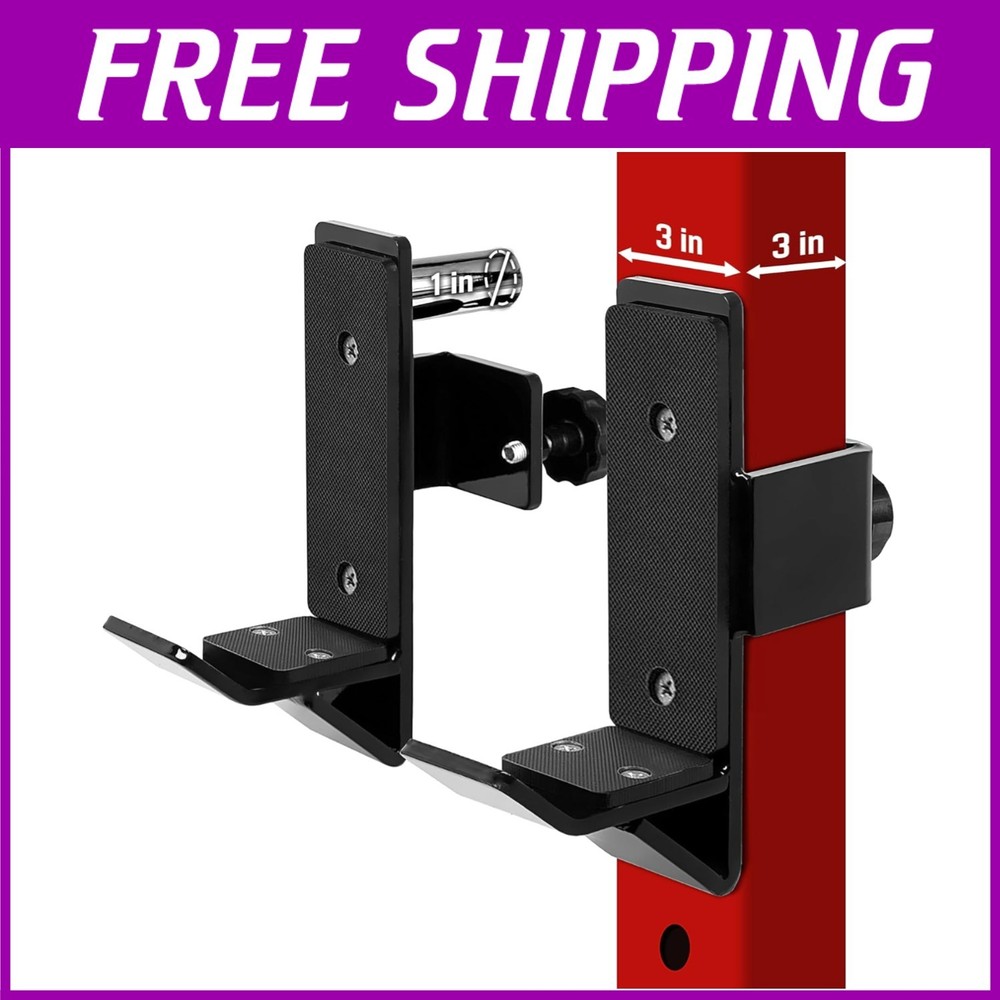 Noise-Reducing J-Hooks for Power Racks - 3x3 Compatibility-