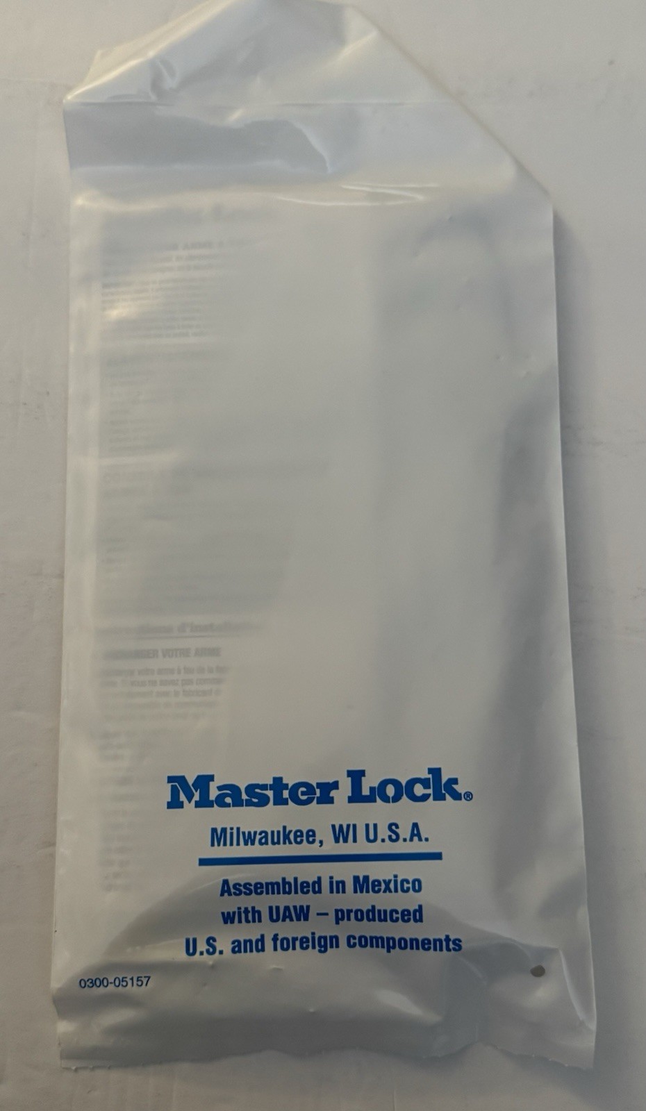 Gun Cable Lock Master Lock #107 2 Keys Factory Sealed