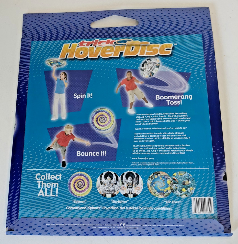 Trick HoverDisc HOVER DISC TOY Hovers Floats Defies Gravity Acrobatic Inflatable