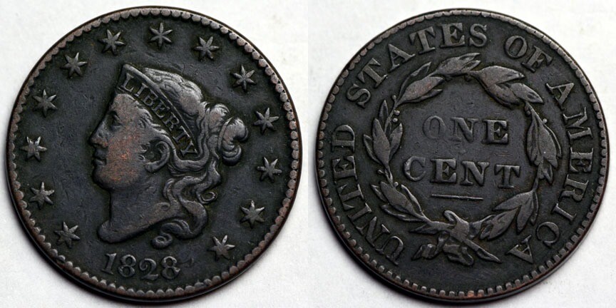 1828 Large Cent
