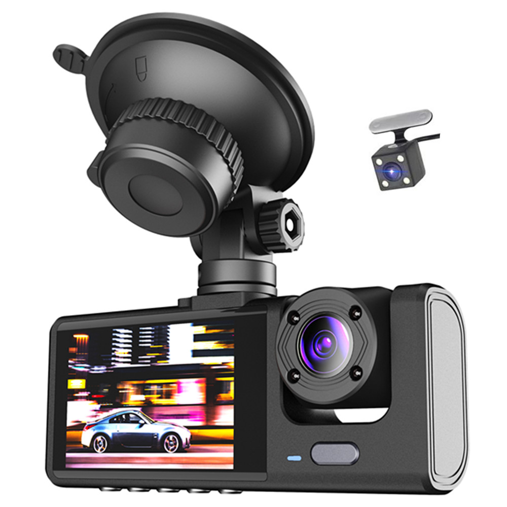 Dash Cam Car DVR Recorder Front Rear Inside Camera Night Vision Loop Recording