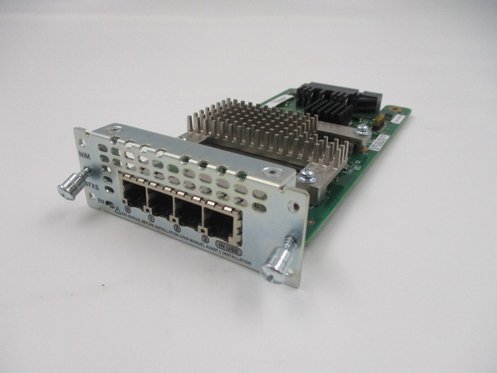 Cisco ISR 4000 Series NIM-4FXS Quad-port Network Interface Module Tested Working