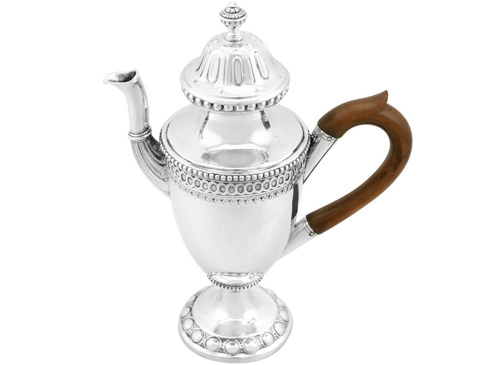 Antique German Silver Coffee Pot