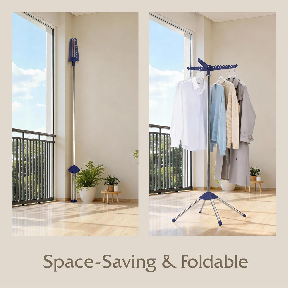 Clothes Drying Rack, Foldable Laundry Drying Rack, Indoor 59-Inch Drying Rack...