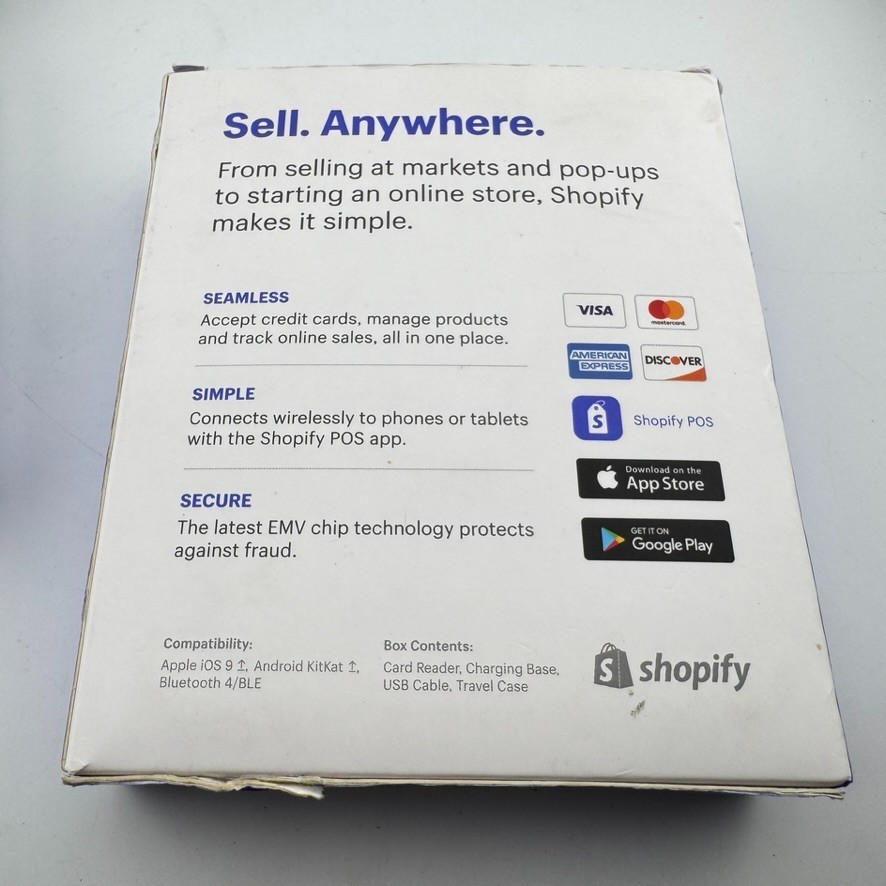 Shopify Chip & Swipe Reader Model S1701 New Open Box
