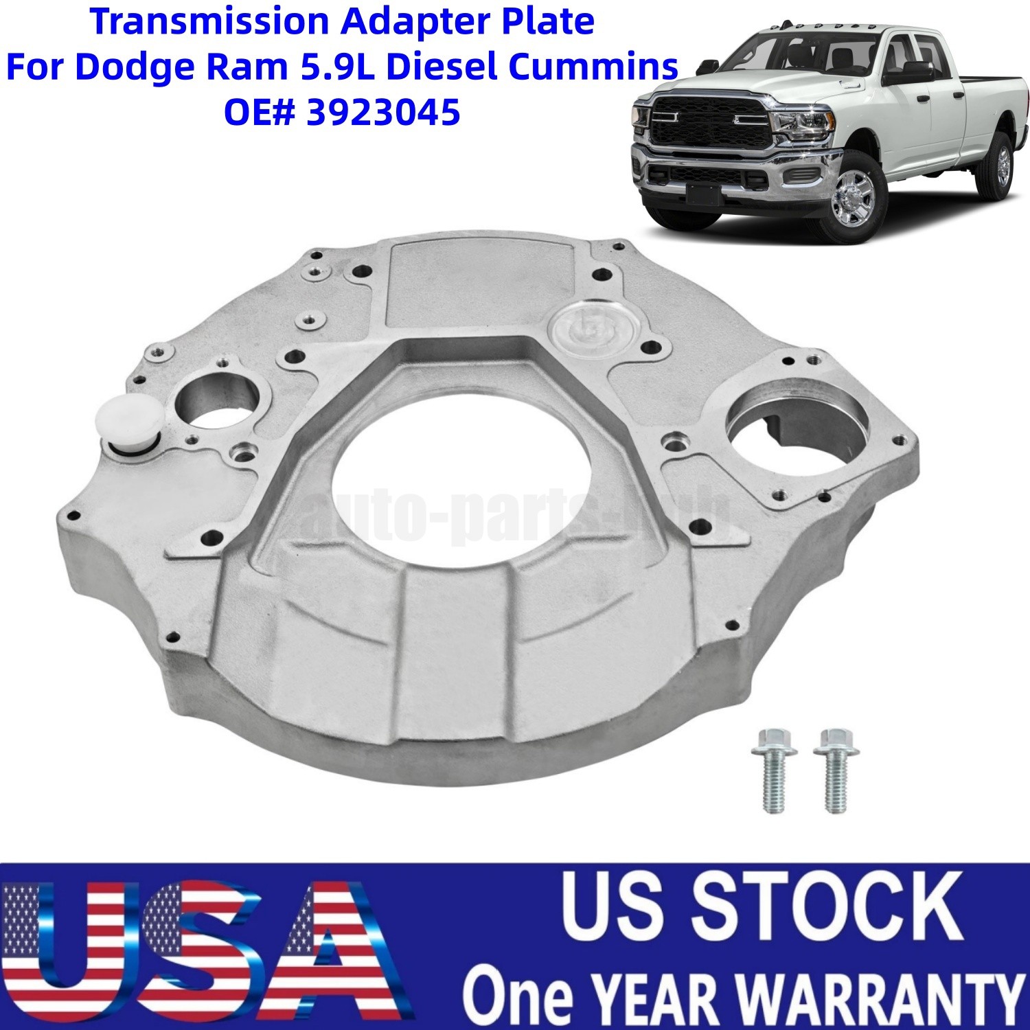 NEW Transmission Adapter Plate For Dodge Ram 5.9L Diesel Cummins 3923045