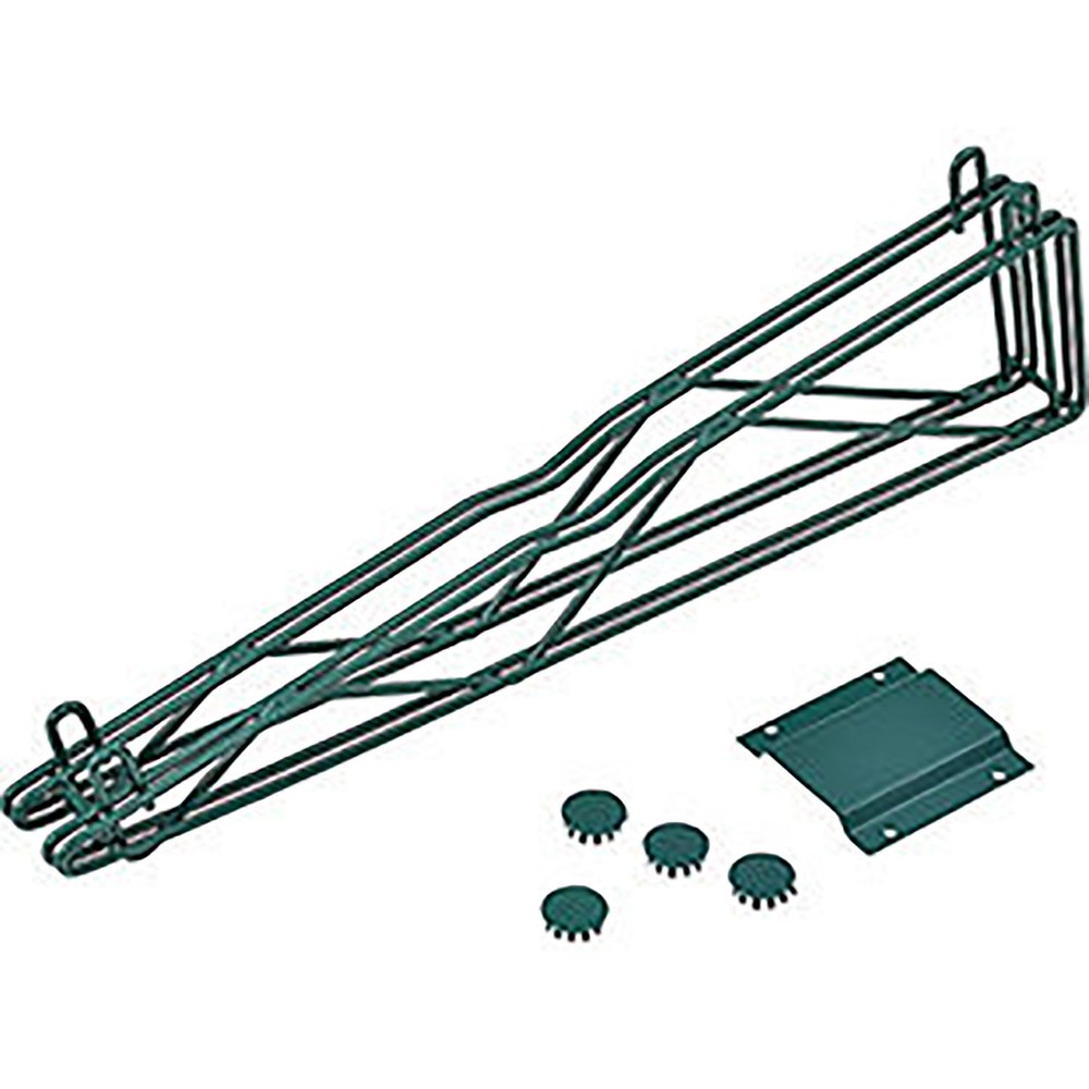 Nexel 24" Double Arm Fixed Wall Bracket Green Epoxy Finish