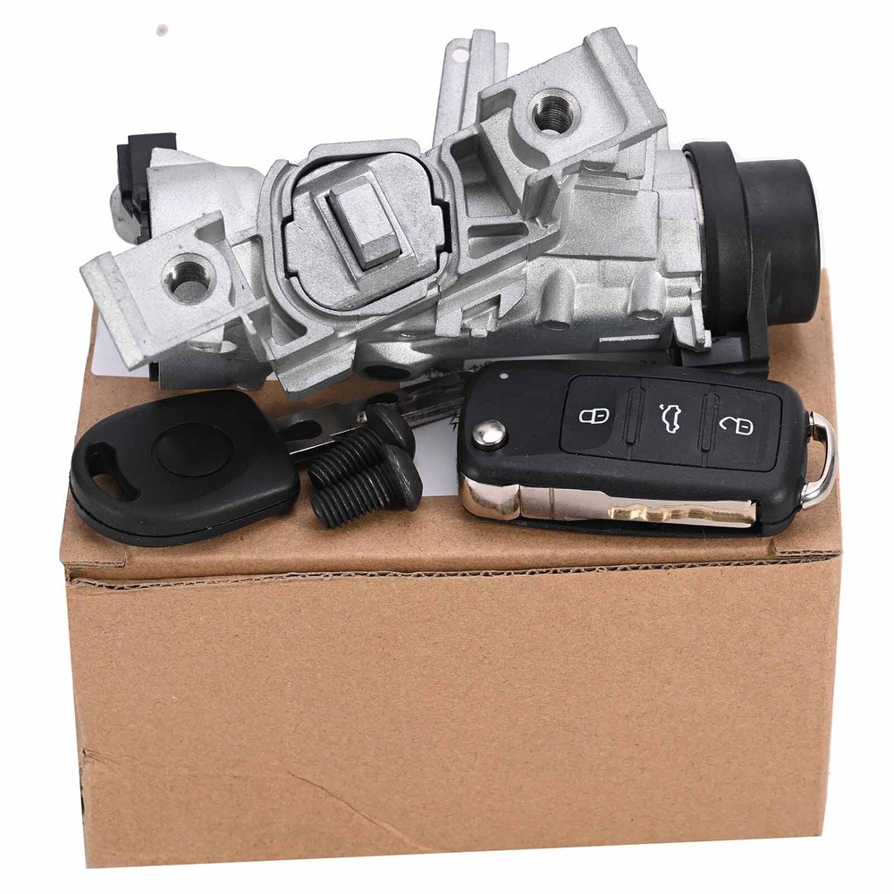 For VW Jetta 2006-2018 Ignition Switch Lock Assembly W/Remote Control Key Shell