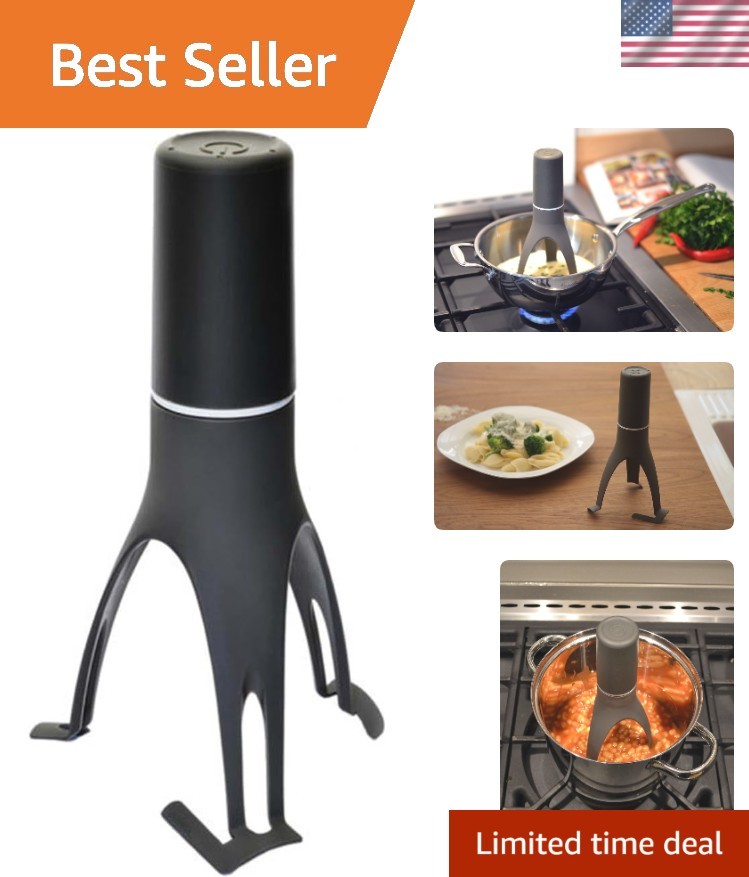 Cordless Automatic Stirrer with 3 Speed Settings - Effortless Kitchen Helper