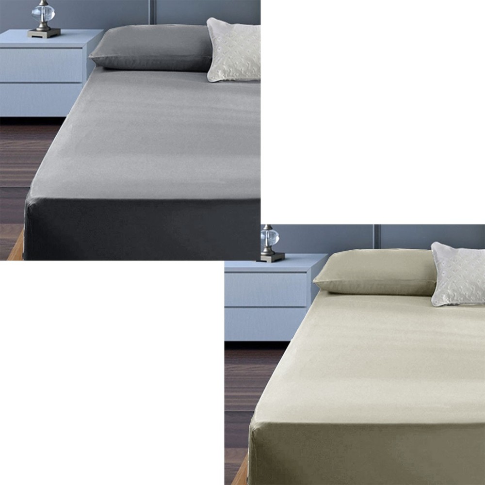 400TC Cotton Percale King Single Combo Set 50cm Wall