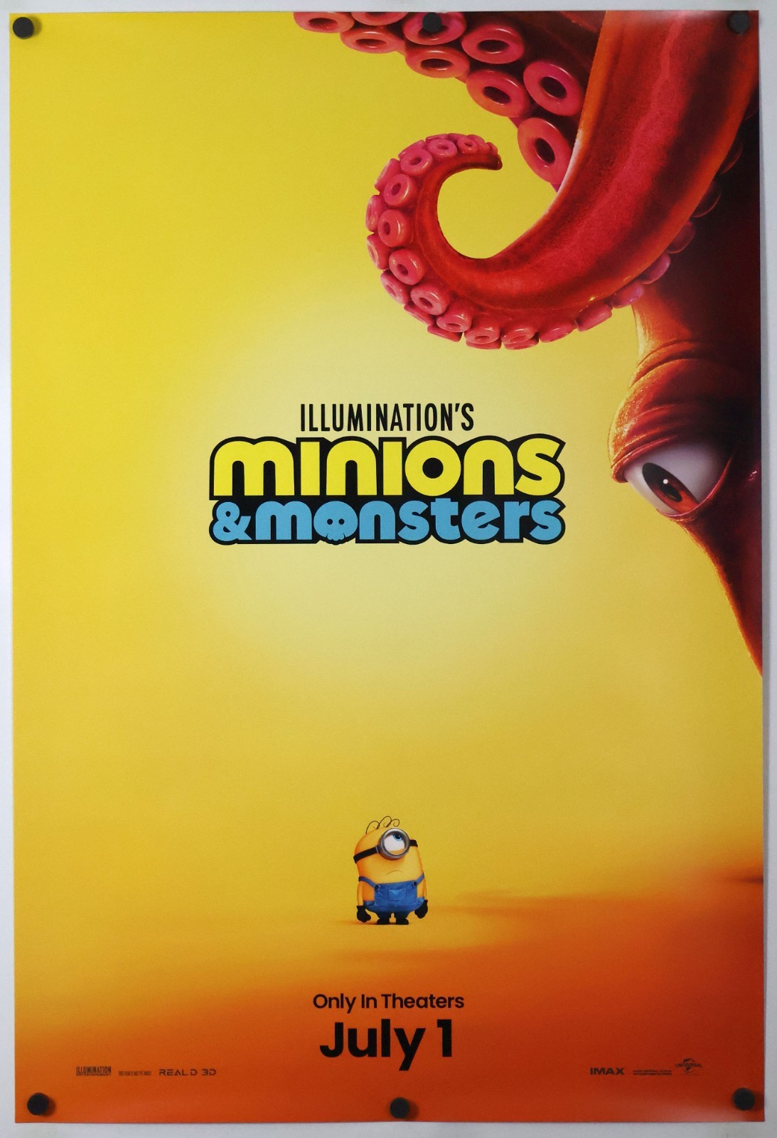 Minions & Monsters - original DS movie poster D/S 27x40 2026 MINT Advance