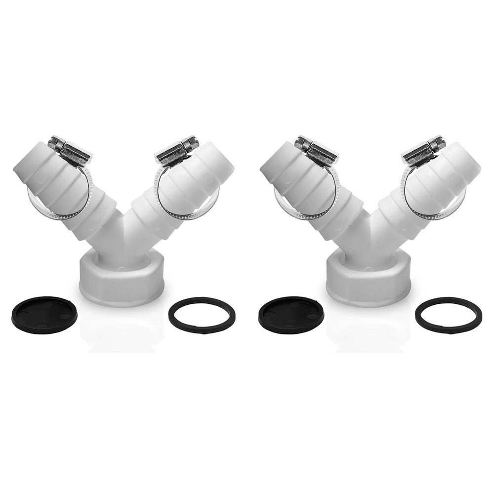 Y Drain Adapter with 45 Degree Angle for Optimal Drainage and Space Saving