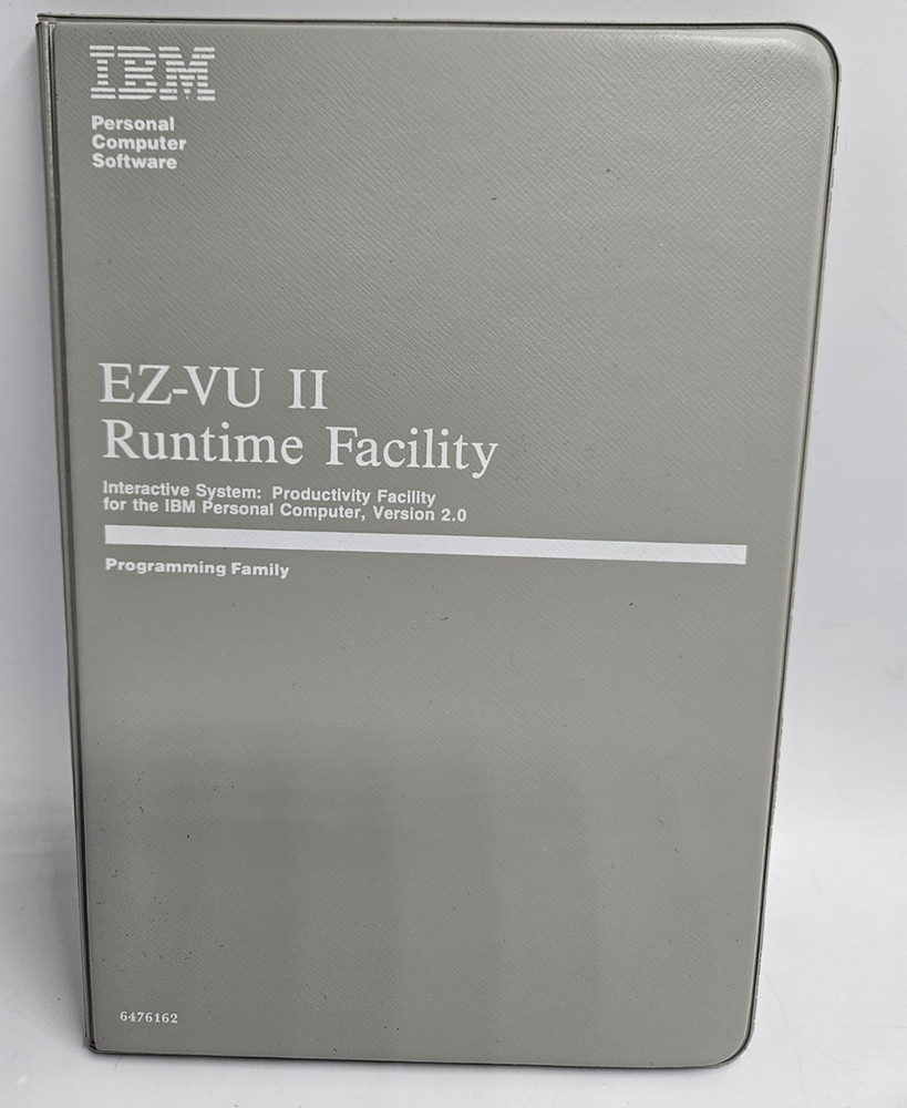 IBM EZ-VU II Runtime Facility Version 2.14 - 78F9168 - Very Good