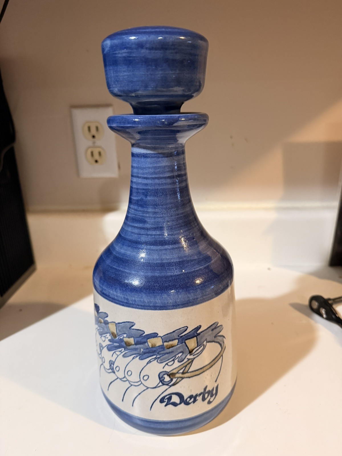 Rare Louisville Stoneware Derby Decanter