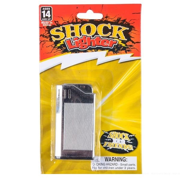 Shocking Lighter Toy Electric Shocker Novelty Trick Fake Gag Gift Office Prank