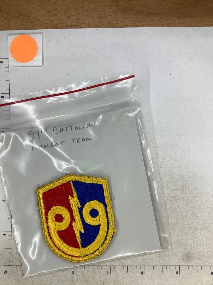 US ARMY 99th BATTALION COMBAT TEAM PATCH.