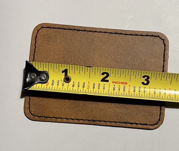 Smith & Wesson Iron on Leather Patch 3.5” X 2.5” Custom
