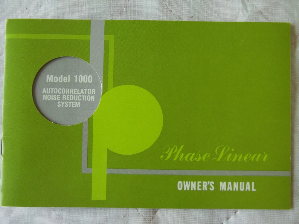 USED WORKING PHASE LINEAR 1000 AUTO CORRELATOR DYNAMIC RANGE RECOVERY