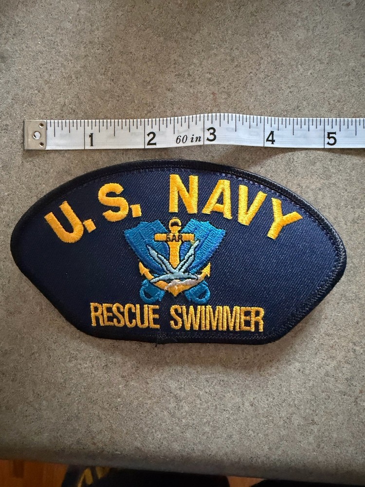 US Navy Rescue Swimmer Iron On Patch