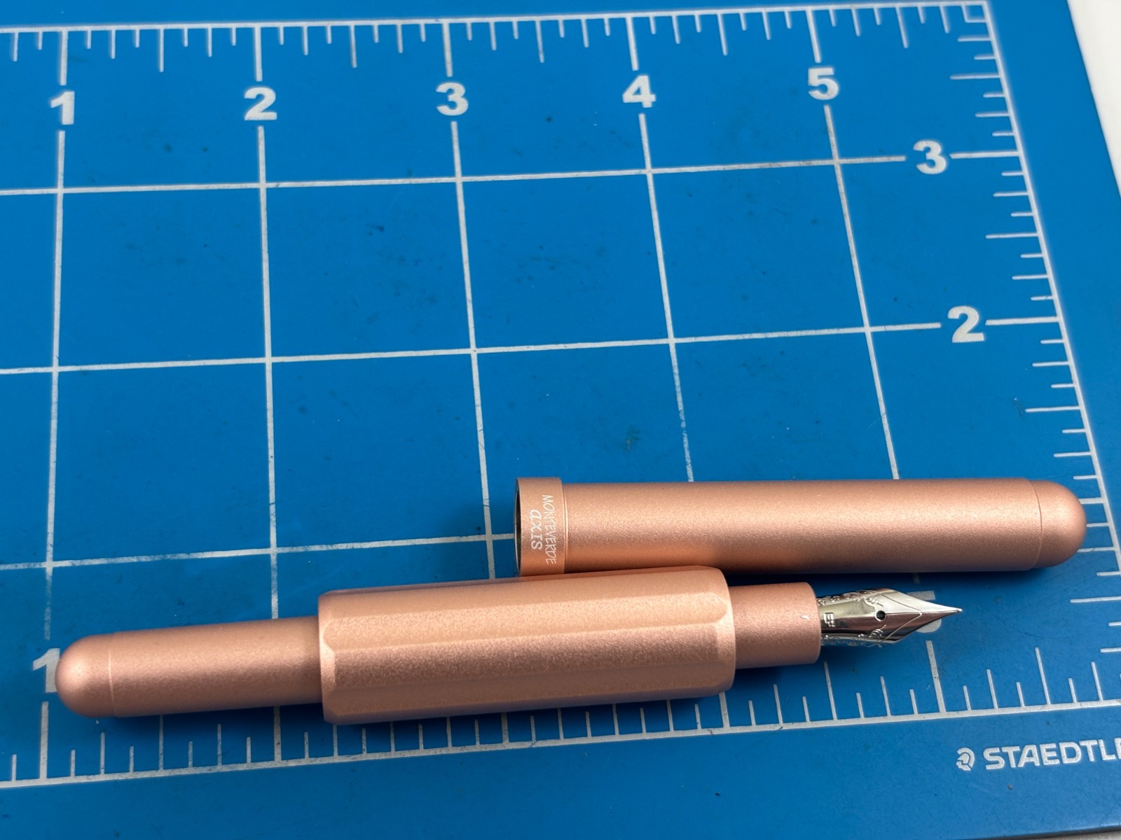 Judd's NEW Monteverde Axis Champagne Magnetic Fountain Pen w/Extra Fine Nib