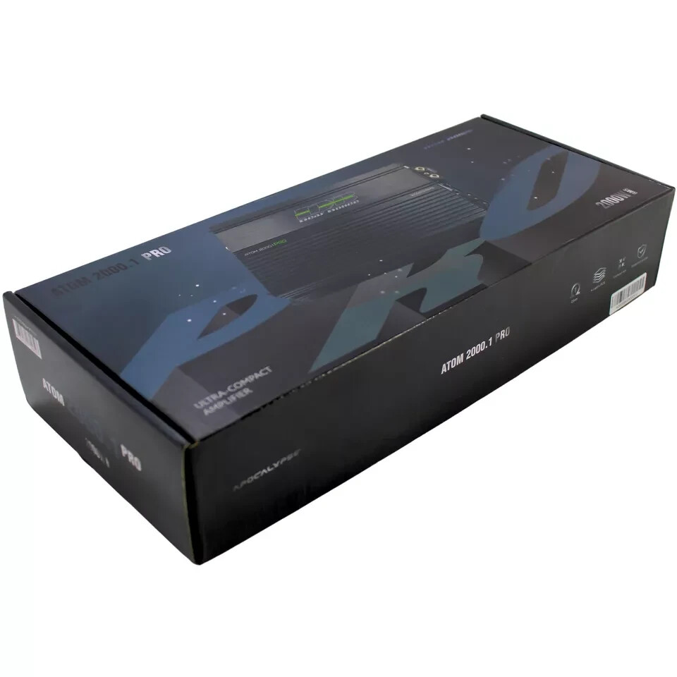 Deaf Bonce Apocalypse 2000W RMS 1-Ohm Class-D Monoblock Amplifier ATOM-2000.1PRO