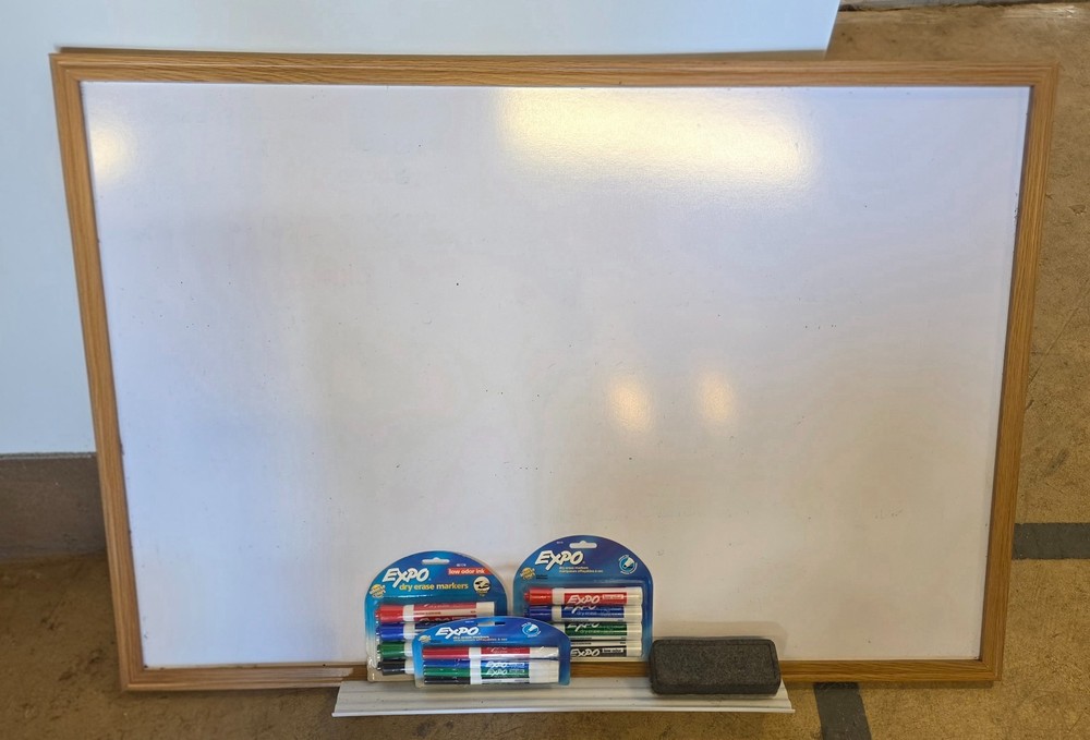 3 x 4 white board with marker set