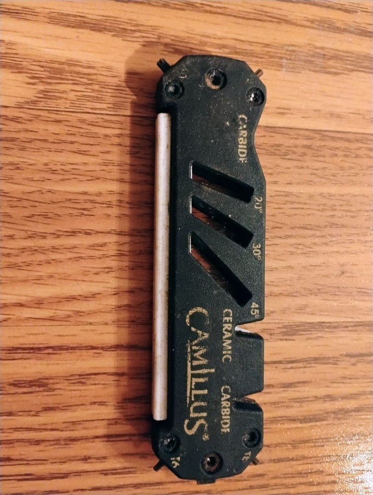 Camillus Glide Sharpener Black Composition Housing Included Screwdrivers 19224
