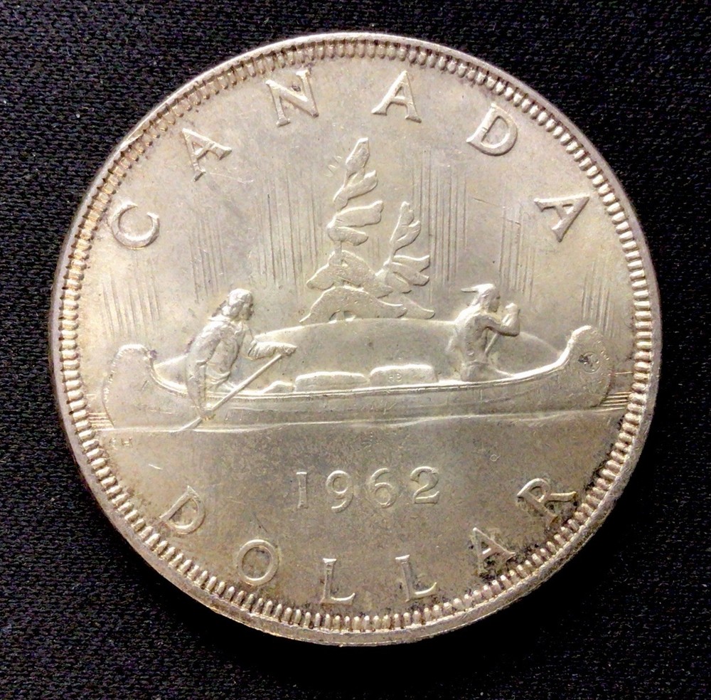 1962 Canada Silver 1$! ENN Coins