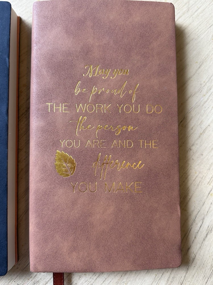 2 Notebook Journal Notepad Lined for Journalist Employee Appreciation Present
