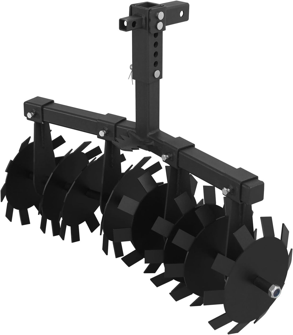 32" Cut Width ATV/UTV Disc Plow Harrow With 2" Receiver Hitch Heavy Duty Attach